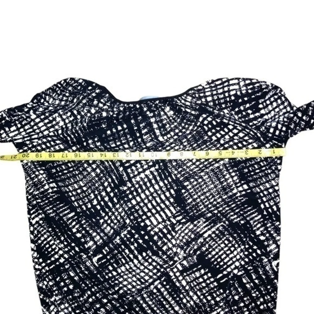 Michael Kors black white blouse